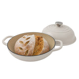 10 Inch Enameled Cast Iron Bread Cloche/Oven, Oyster