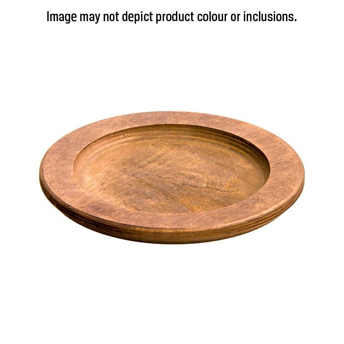 Round Wood Underliner, Walnut Stain by Lodge