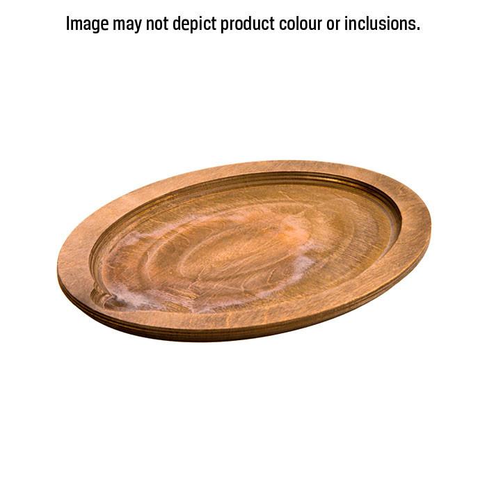 Jumbo Oval Wood Underliner, Walnut Stain by Lodge