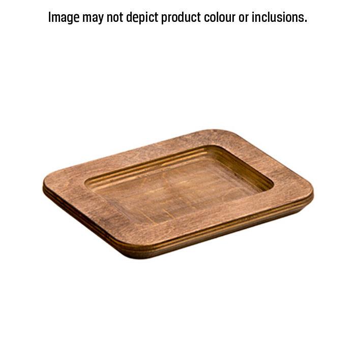 Rectangular Wood Underliner (Walnut Stain) by Lodge