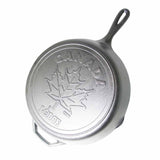 12 Inch Cast Iron Skillet with Maple Leaf Scene  by Lodge